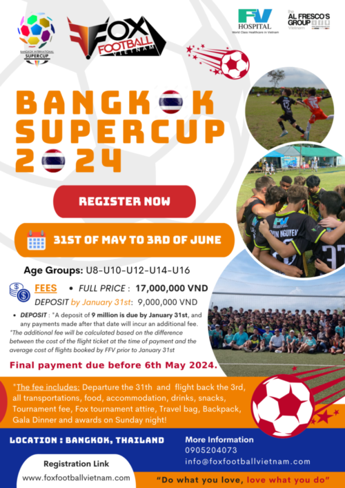 White Red Fun Soccer Camp Sport Event Flyer